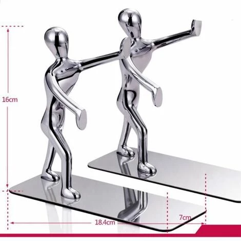 Clips Livre Alliage Zinc étagère Livre Stand Décoration Serre-livres Cadeau 2PCS FUIENKO 4 Clips Livre Alliage Zinc étagère Livre Stand Décoration Serre-livres Cadeau 2PCS FUIENKO – Image 2