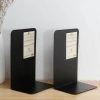 Serre-livre En Métal Robuste Et Décoratif Au Design Moderne Avec Base Antidérapante (noir) 1 Paire FUIENKO -Petit rangement Soldes Magasin 63951951 1