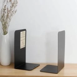 Serre-livre En Métal Robuste Et Décoratif Au Design Moderne Avec Base Antidérapante (noir) 1 Paire FUIENKO 7 Serre-livre En Métal Robuste Et Décoratif Au Design Moderne Avec Base Antidérapante (noir) 1 Paire FUIENKO -Petit rangement Soldes Magasin 63951951 2
