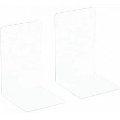 Serrelivres En Plastique Acrylique Transparent Pour Chambre à Coucherbibliothèquebureaufournitures Scolairescadeau 2PCS FUIENKO