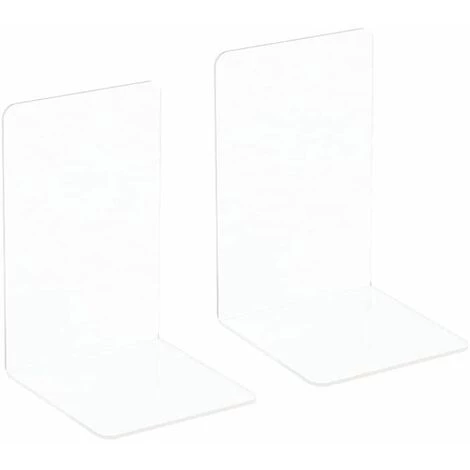 Serrelivres En Plastique Acrylique Transparent Pour Chambre à Coucherbibliothèquebureaufournitures Scolairescadeau 2PCS FUIENKO 3 Serrelivres En Plastique Acrylique Transparent Pour Chambre à Coucherbibliothèquebureaufournitures Scolairescadeau 2PCS FUIENKO