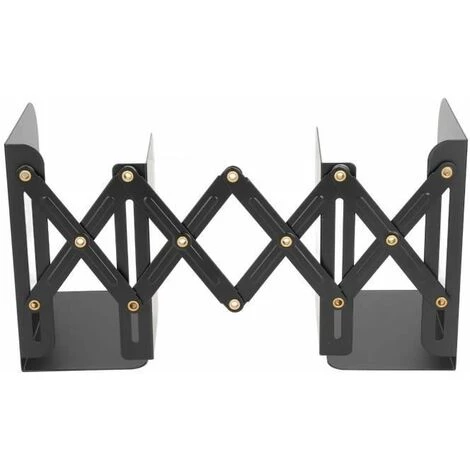 Serre-livres En Métal Rétractable Simple Noir Petits Bords Arrondis En Acier Inoxydable Conception Mince FUIENKO 5 Serre-livres En Métal Rétractable Simple Noir Petits Bords Arrondis En Acier Inoxydable Conception Mince FUIENKO – Image 3