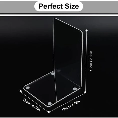 Serre-livres Antidérapants En Métal Lourd Durable Robuste Pour Ranger Des Livres De Cabine Téléphonique 2PCS FUIENKO 4 Serre-livres Antidérapants En Métal Lourd Durable Robuste Pour Ranger Des Livres De Cabine Téléphonique 2PCS FUIENKO – Image 2