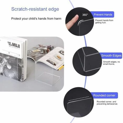 Serre-livres Antidérapants En Métal Lourd Durable Robuste Pour Ranger Des Livres De Cabine Téléphonique 2PCS FUIENKO 6 Serre-livres Antidérapants En Métal Lourd Durable Robuste Pour Ranger Des Livres De Cabine Téléphonique 2PCS FUIENKO – Image 4