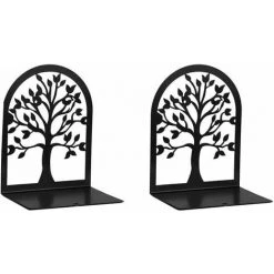 SerreLivres En Métal évidé En Deux Pièces SerreLivres Pour Livres Lourds SerreLivres 2PCS FUIENKO