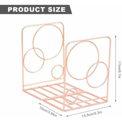 Serre-livres Résistants,Bouchon De Livre Décoratif En Métal, Support De Stockage De Bureau 2 Pièce FUIENKO 4 Serre-livres Résistants,Bouchon De Livre Décoratif En Métal, Support De Stockage De Bureau 2 Pièce FUIENKO – Image 2
