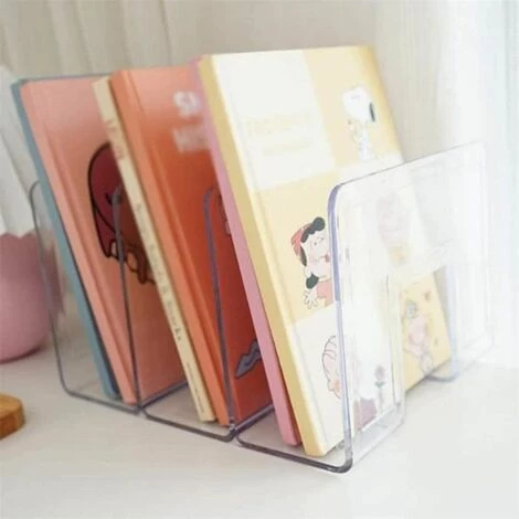 Bibliothèque Décorative AntidérapanteSupports De SerreLivres TransparentsOrganisateur De Support De Livre De Bureau De Créati FUIENKO 6 Bibliothèque Décorative AntidérapanteSupports De SerreLivres TransparentsOrganisateur De Support De Livre De Bureau De Créati FUIENKO – Image 4