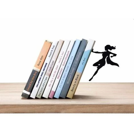 Serre-livres Design Serre-livres Décoratifs Pour étagère Ou Bureau, Extrémités De Livre En Métal Noir FUIENKO 3 Serre-livres Design Serre-livres Décoratifs Pour étagère Ou Bureau, Extrémités De Livre En Métal Noir FUIENKO