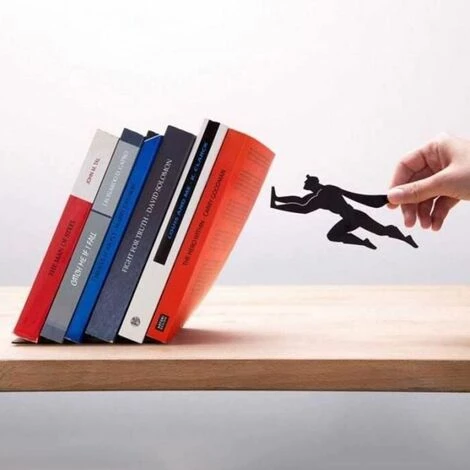 Serre-livres Design Serre-livres Décoratifs Pour étagère Ou Bureau, Extrémités De Livre En Métal Noir FUIENKO 4 Serre-livres Design Serre-livres Décoratifs Pour étagère Ou Bureau, Extrémités De Livre En Métal Noir FUIENKO – Image 2