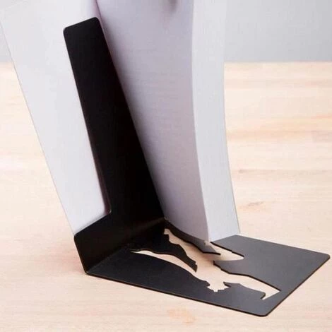 Serre-livres Design Serre-livres Décoratifs Pour étagère Ou Bureau, Extrémités De Livre En Métal Noir FUIENKO 6 Serre-livres Design Serre-livres Décoratifs Pour étagère Ou Bureau, Extrémités De Livre En Métal Noir FUIENKO – Image 4