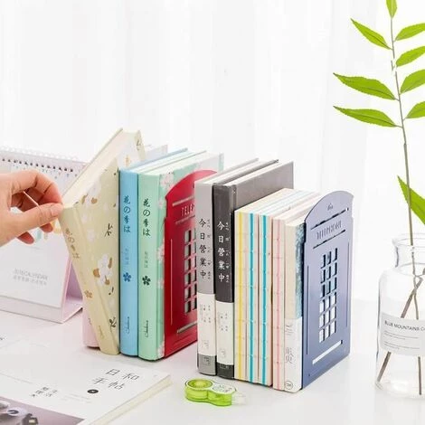 Serrelivres En Métal Pour Organisation De Bureaucabine Téléphoniquestyle Rétro Britannique 2PCS FUIENKO 6 Serrelivres En Métal Pour Organisation De Bureaucabine Téléphoniquestyle Rétro Britannique 2PCS FUIENKO – Image 4