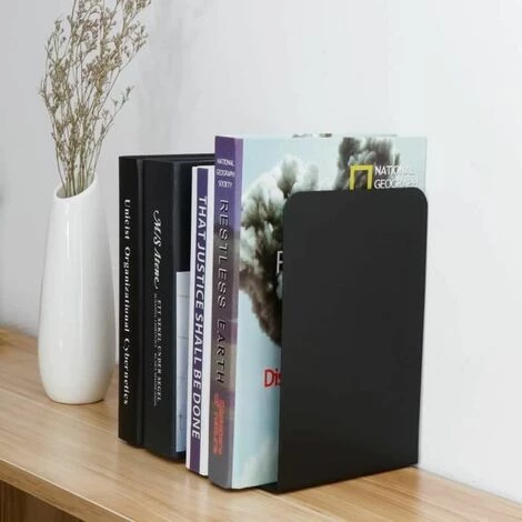 Serre-livres En Métal Avec Base Antidérapante (noir)2pcs FUIENKO 5 Serre-livres En Métal Avec Base Antidérapante (noir)2pcs FUIENKO – Image 3