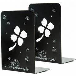 Serre-livres Métal, Serre-Livres Lot, Organisateur Détagère Robuste, Support De Livre à Base Antidérapante FUIENKO -Petit rangement Soldes Magasin 63952053 2