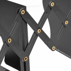 Support D'étagère De Livre Serre-livres Rétractable Simple Noir Petits Bords Arrondis En Acier Inoxydable Conception Mince FUIENKO -Petit rangement Soldes Magasin 63952061 3