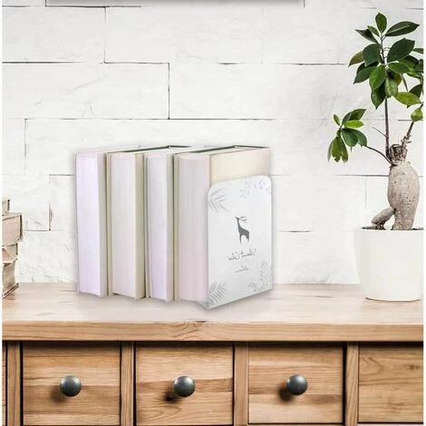 Serre-livres En Métal,Beau Serre-livres Décoratif à Motif De Wapiti Pour Cadeau De Décoration FUIENKO 4 Serre-livres En Métal,Beau Serre-livres Décoratif à Motif De Wapiti Pour Cadeau De Décoration FUIENKO â Image 2