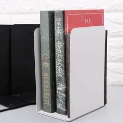 SerreLivres En Métal Organisateur Bureau Bureau Maison étagère à Livres Support De Stockage Extrémités De Livre 1 Paire FUIENKO -Petit rangement Soldes Magasin 63952082 2