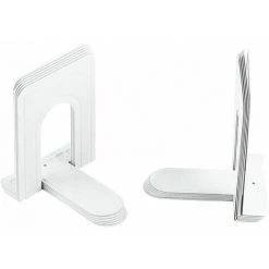 Serre-livres Lourds En Métal Pour Etagères (12 Pièces) - 6 Paires FUIENKO