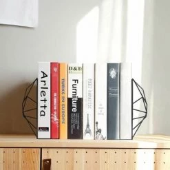 Serre-livres Creux En Métal Noir 4.7 X 3.2 X 7 In 2PCS FUIENKO 7 Serre-livres Creux En Métal Noir 4.7 X 3.2 X 7 In 2PCS FUIENKO -Petit rangement Soldes Magasin 63952089 2