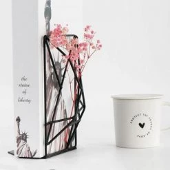 Serre-livres Creux En Métal Noir 4.7 X 3.2 X 7 In 2PCS FUIENKO 8 Serre-livres Creux En Métal Noir 4.7 X 3.2 X 7 In 2PCS FUIENKO -Petit rangement Soldes Magasin 63952089 3