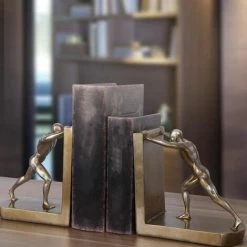 Serre-livres Push Man Statue Figurine Bouts De Livre Bloc Bloqueur Support CD Papeterie Organisateur Ornement 2PCS FUIENKO 7 Serre-livres Push Man Statue Figurine Bouts De Livre Bloc Bloqueur Support CD Papeterie Organisateur Ornement 2PCS FUIENKO -Petit rangement Soldes Magasin 63952103 2