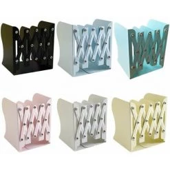 Serrelivres Télescopiques En Métal Robuste Pour Bureau En Fer Forgé Fournitures D'école Et De Bureau Noir FUIENKO -Petit rangement Soldes Magasin 63952113 2