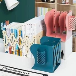 Serre-Livres Réglable En Métal, Décoratif Réglable En Métal Livre En Métal Étagère Organisateur FUIENKO -Petit rangement Soldes Magasin 63952114 2