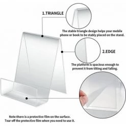Support De TablePrésentoir De LivreSupport De Livre AcryliquePorteLivre Transparent 5 Pièces FUIENKO -Petit rangement Soldes Magasin 63952120 2