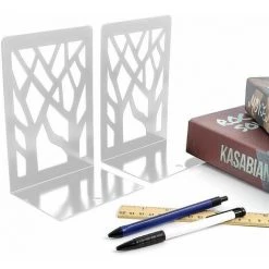 Serre-Livres Étagère à Livres En Métal De Branche Serre-livres Étagère à Livres FUIENKO