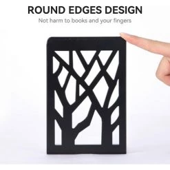 CHANCEY Serre Livre, Cale Livre En Métal, Serre Livres Noir, Serre-Livres, Innovant Presse Livre(Le Noir 1 Paire)- Bloc Livre Pour Enfants, Bureaux, Écoles, Salons, Librairie Et Bibliothèque,SEMAket -Petit rangement Soldes Magasin 64014516 3