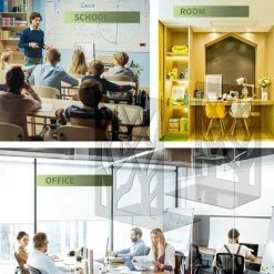 CHANCEY Serre Livres En Métal Presse Cale Bloque Livre Design, Signet Inclus, Bookends Robustes Pour étagère, Bibliothèque, Bureau, Écoles, Librairie, Lot De 4 Noir,SEMAket -Petit rangement Soldes Magasin 64014524 5