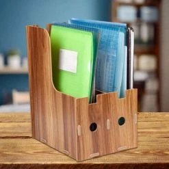 Porte-revues, Porte-revues En Carton, Organisateur De Fichiers Pour Bureau FUIENKO -Petit rangement Soldes Magasin 64032575 3
