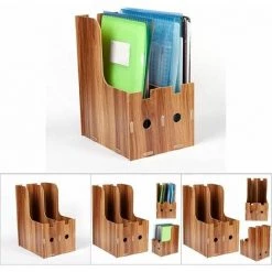 Porte-revues, Porte-revues En Carton, Organisateur De Fichiers Pour Bureau FUIENKO -Petit rangement Soldes Magasin 64032575 4
