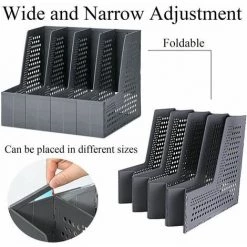 Porte-revues Creux Pliable Avec 4 Compartiments Pour L'école, Le Bureau FUIENKO -Petit rangement Soldes Magasin 64032610 4