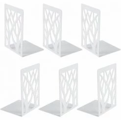 Serre-Livre En Métal Pour Livres,Anti-Rayures Porte-Livres,3Paires FUIENKO