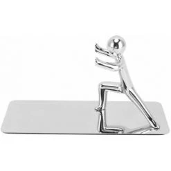 Bouchons De Livres Serre-livres En Métal Kung Fu Man Design Serre-livres En Métal FUIENKO -Petit rangement Soldes Magasin 64032630 2