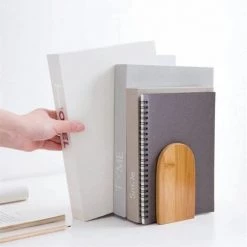 Presse-livres En Bambou Creative Serre-livres Organ Ur De Livres Magazine,2PCS FUIENKO -Petit rangement Soldes Magasin 64032635 4