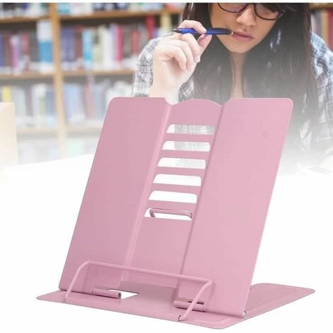 Porte Livre Support En Papier Haute Stabilité Pour Prévenir La Myopie(Rose) FUIENKO 6 Porte Livre Support En Papier Haute Stabilité Pour Prévenir La Myopie(Rose) FUIENKO – Image 4