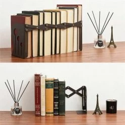 Serre-livres En Métal Réglable Antidérapant,librairie 19.7 Inches Noir FUIENKO 9 Serre-livres En Métal Réglable Antidérapant,librairie 19.7 Inches Noir FUIENKO -Petit rangement Soldes Magasin 64032646 4