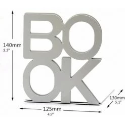 Presse-Livres De Serre-Livres En Métal Extrémités De Supports Décoratifs,Noir,1Paire FUIENKO -Petit rangement Soldes Magasin 64032650 2