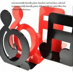 Presse-Livres De Serre-Livres En Métal Extrémités De Supports Décoratifs,Noir,1Paire FUIENKO -Petit rangement Soldes Magasin 64032650 3