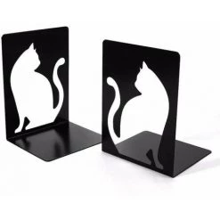 Serre-livres En Métal Résine Creative Dog Bookend Shape Anti-déménagement FUIENKO