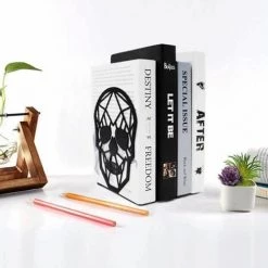 Serre-livres En Daim Doux Avec Motifs Abstraits Supports Pour étagères,noir FUIENKO 7 Serre-livres En Daim Doux Avec Motifs Abstraits Supports Pour étagères,noir FUIENKO -Petit rangement Soldes Magasin 64032685 2