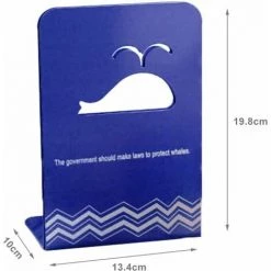 Bloc Livre,Serre Livres Metal Cale Livre Décoratifs étagère à En Métal Robustes,1Paire FUIENKO -Petit rangement Soldes Magasin 64032688 2