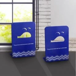 Bloc Livre,Serre Livres Metal Cale Livre Décoratifs étagère à En Métal Robustes,1Paire FUIENKO -Petit rangement Soldes Magasin 64032688 4