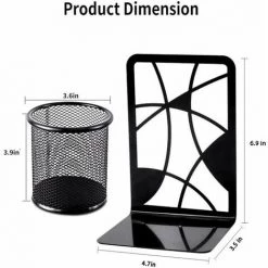 Serre-livres En Métal Pour étagères, Décoration ,noirs,6PCS FUIENKO 7 Serre-livres En Métal Pour étagères, Décoration ,noirs,6PCS FUIENKO -Petit rangement Soldes Magasin 64032697 2