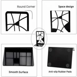 Serre-livres En Métal Pour étagères, Décoration ,noirs,6PCS FUIENKO 8 Serre-livres En Métal Pour étagères, Décoration ,noirs,6PCS FUIENKO -Petit rangement Soldes Magasin 64032697 3