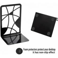 Serre-livres En Métal Pour étagères, Décoration ,noirs,6PCS FUIENKO 9 Serre-livres En Métal Pour étagères, Décoration ,noirs,6PCS FUIENKO -Petit rangement Soldes Magasin 64032697 4