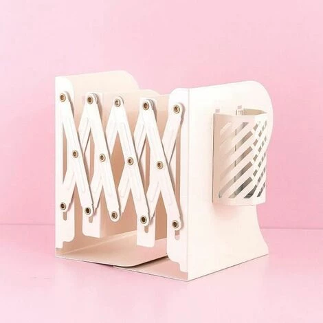 Serre-Livres Avec Pot A Crayon Amovible En Métal Réglable Et Robuste Organiseur FUIENKO 3 Serre-Livres Avec Pot A Crayon Amovible En Métal Réglable Et Robuste Organiseur FUIENKO