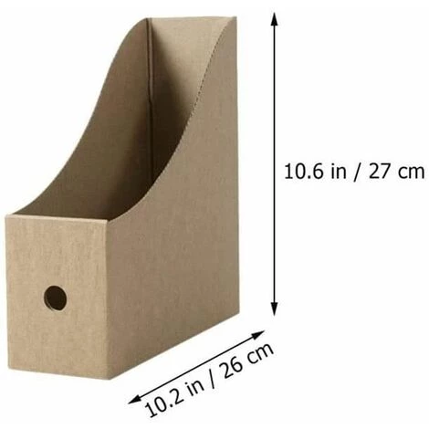 Kraft Magazine Fichier Porte-Revues Dossier De Bureau Papeterie Boîte De Rangement,4Pcs FUIENKO 4 Kraft Magazine Fichier Porte-Revues Dossier De Bureau Papeterie Boîte De Rangement,4Pcs FUIENKO – Image 2