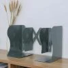 Serre-livre Réglable En Métal, Robuste, Design Moderne Et Décoratif Avec Base Antidérapante (gris) FUIENKO -Petit rangement Soldes Magasin 64032753 1